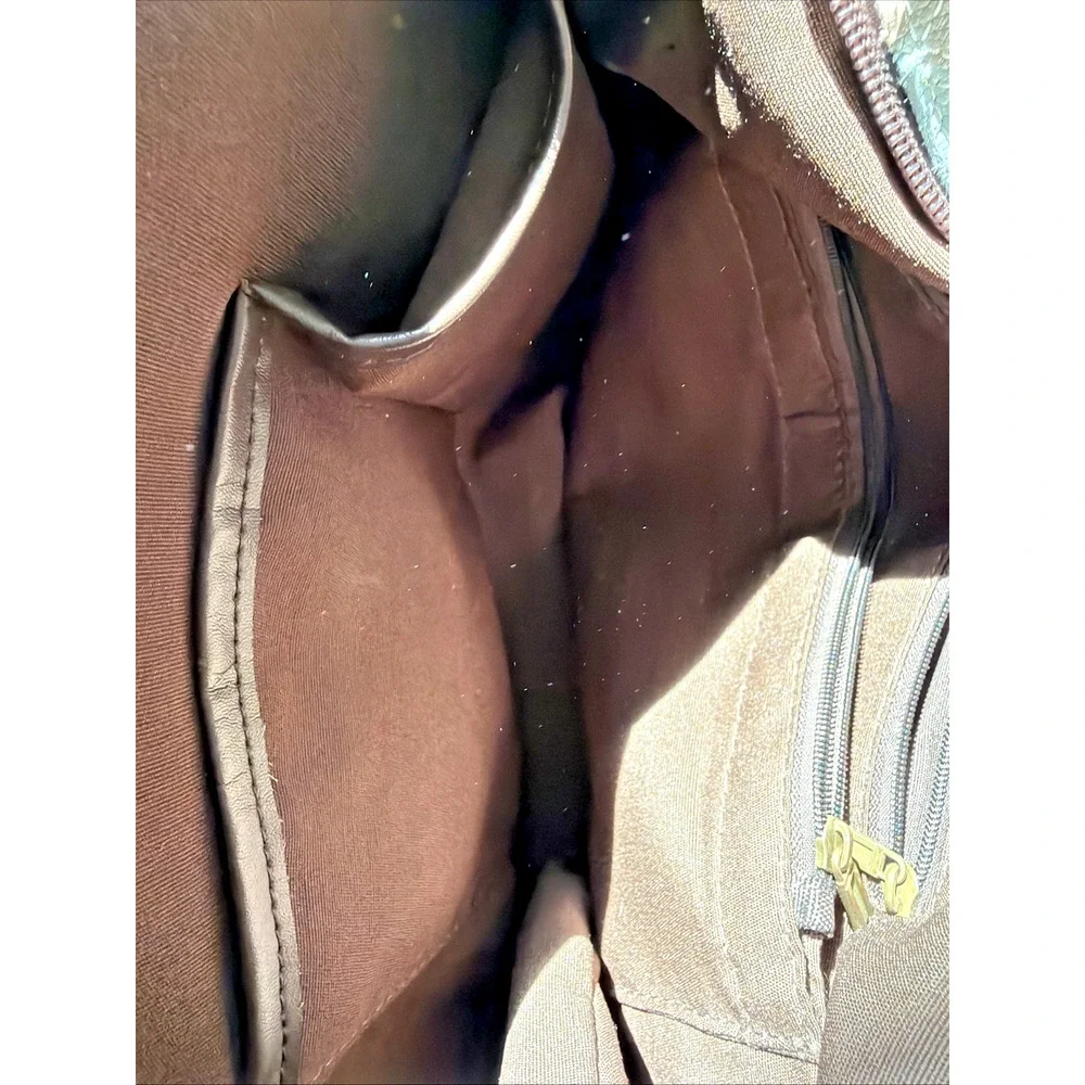 Genuine Leather Color Purse bohemian Handbag duffle studded patchwork quilt tote - Picture 4 of 9